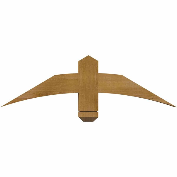 Ekena Millwork Bellingham Rough Sawn Timber Gable Bracket, Western Red Cedar, 36"W x 10"H x 4"D x 4"F, 7/12 Pitch GBW036X10X0404BEL00RWR - main